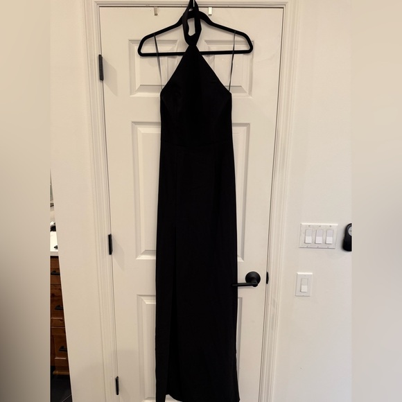 Amanda Uprichard Revolve Queen Gown Long Maxi Dress Halter Neck XS - Picture 5 of 8
